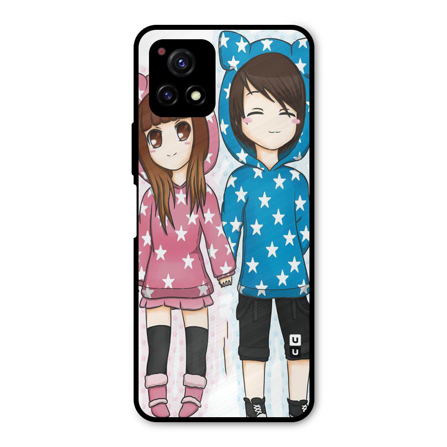 Couple In Stars Metal Back Case for Vivo Y72 5G