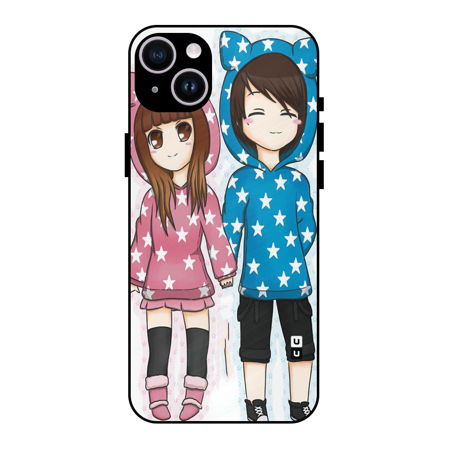 Couple In Stars Metal Back Case for iPhone 14 Plus
