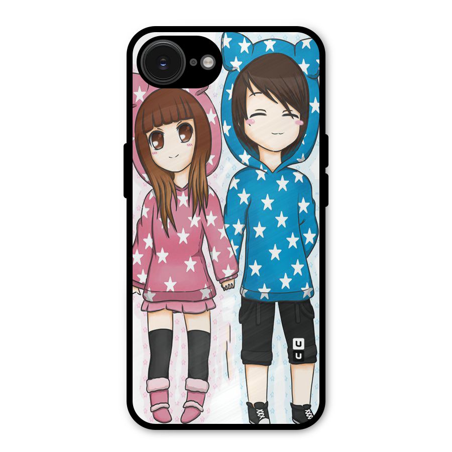Couple In Stars Metal Back Case for iPhone 16e