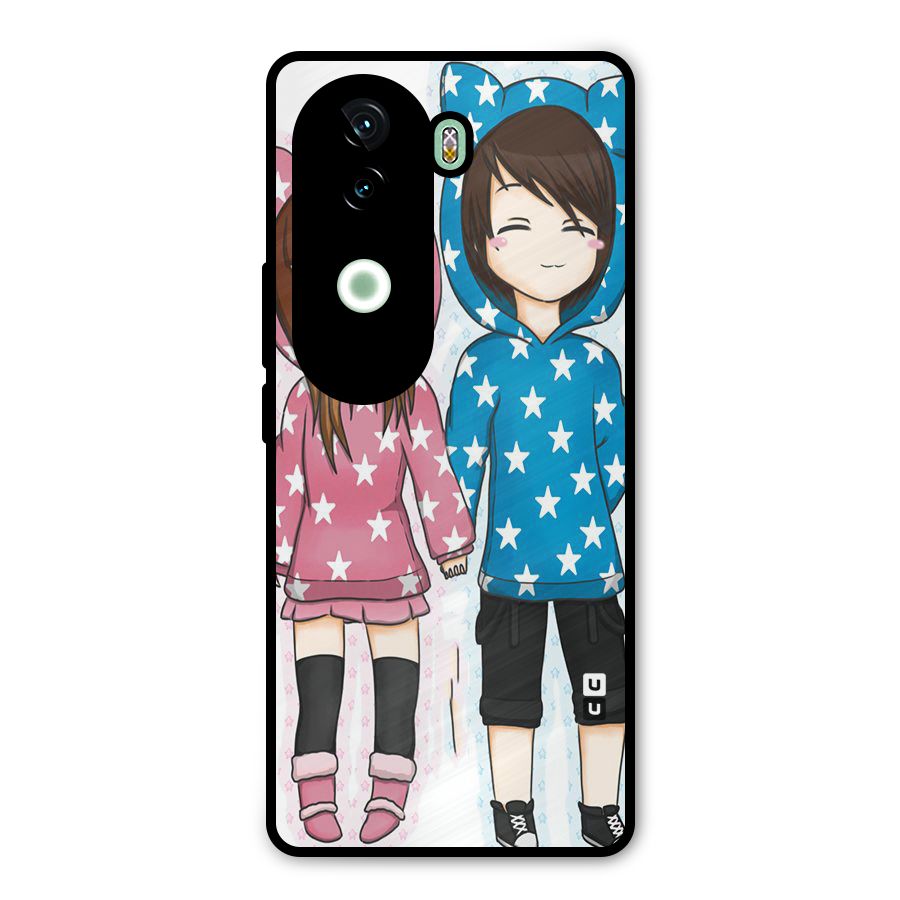 Couple In Stars Metal Back Case for iQOO Z9s