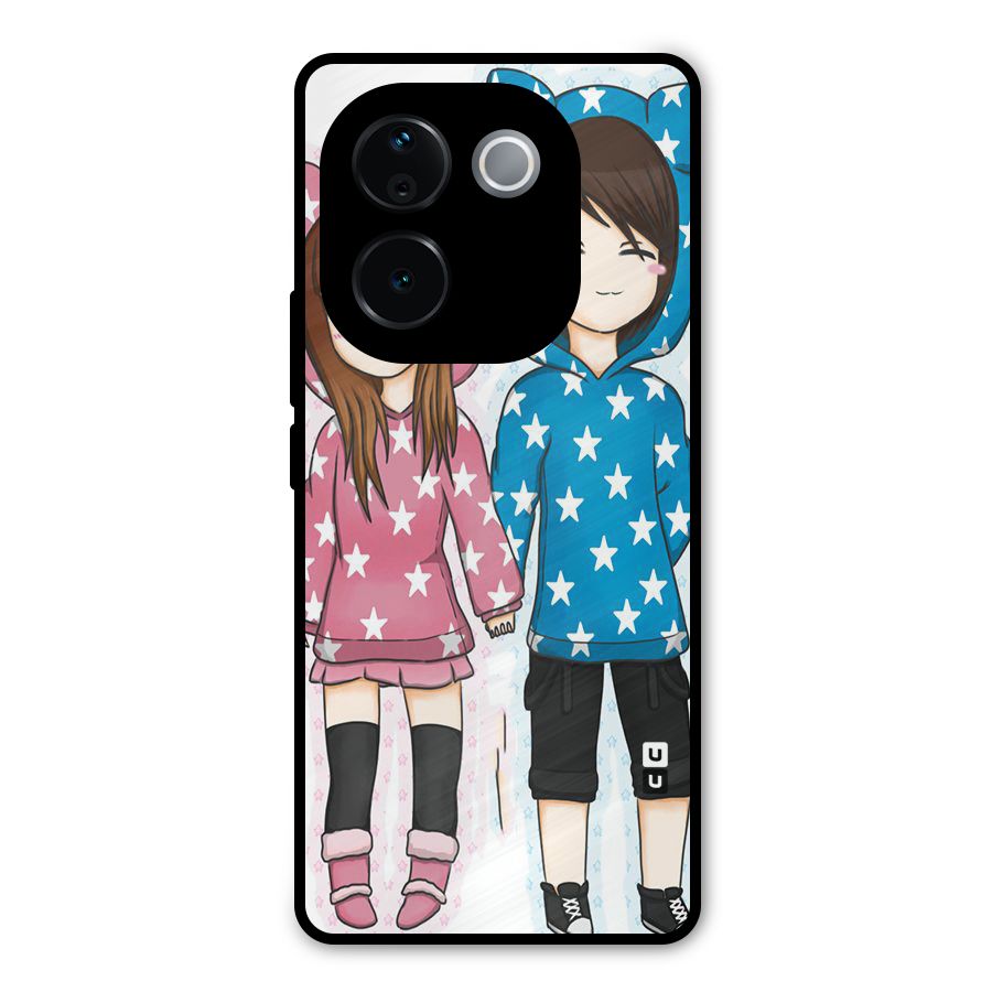 Couple In Stars Metal Back Case for iQOO Z9s Pro