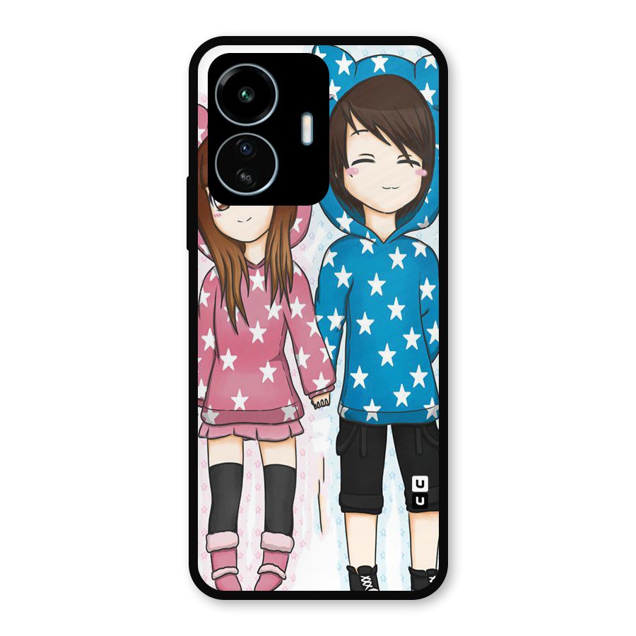 Couple In Stars Metal Back Case for vivo iQOO Z6 Lite 5G