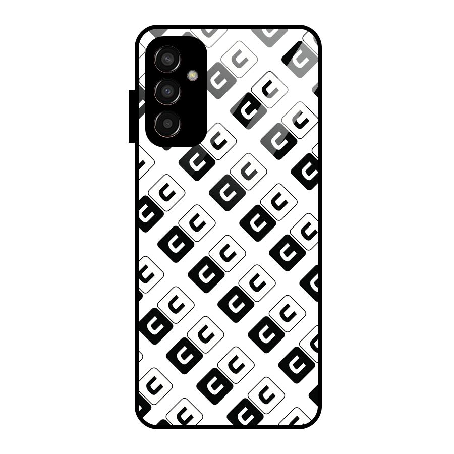 CoversCart Diagonal Banner Glass Back Case for Galaxy F13