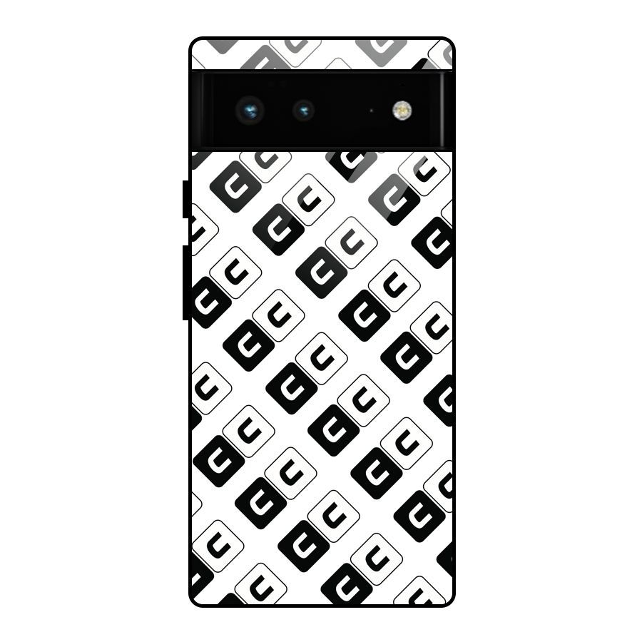 CoversCart Diagonal Banner Glass Back Case for Google Pixel 6