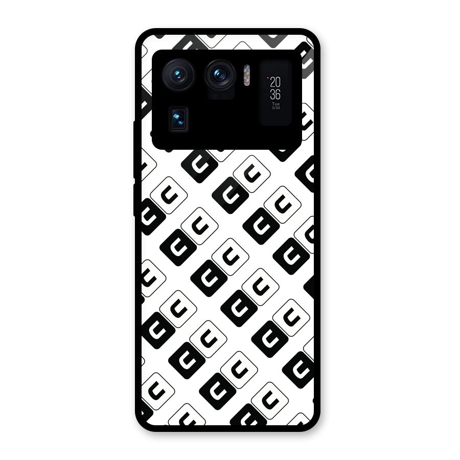 CoversCart Diagonal Banner Glass Back Case for Mi 11 Ultra