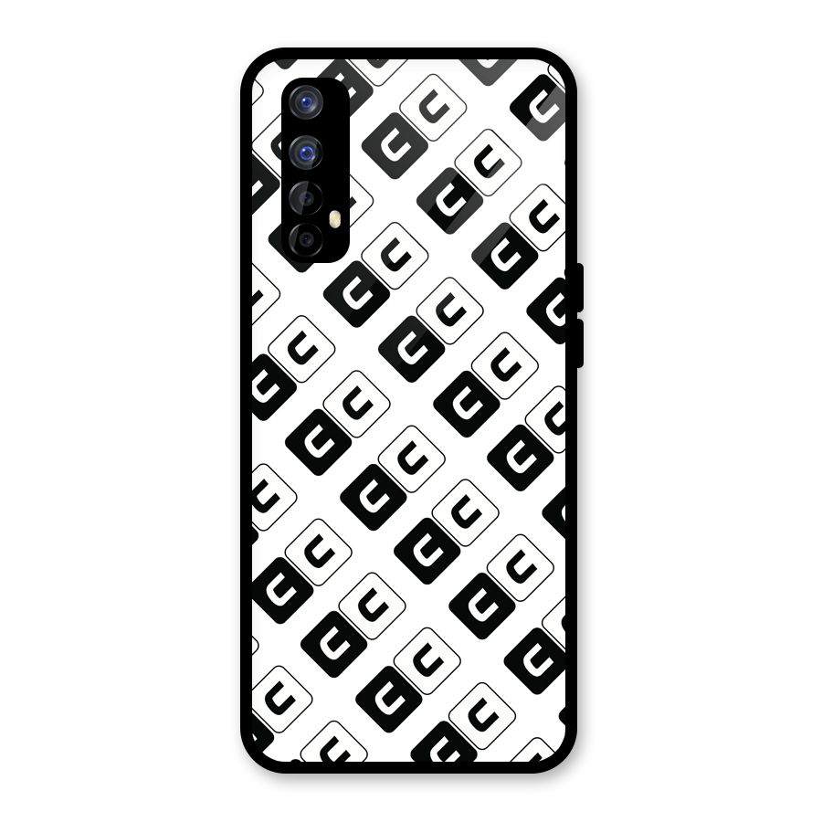 CoversCart Diagonal Banner Glass Back Case for Realme Narzo 20 Pro