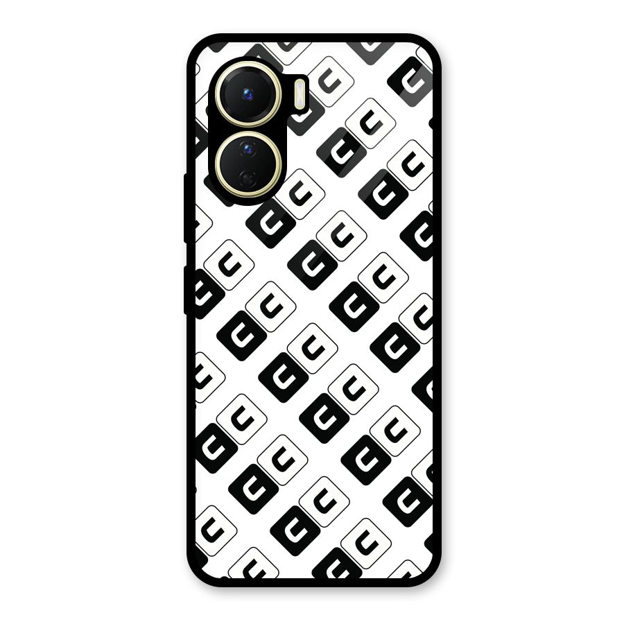 CoversCart Diagonal Banner Glass Back Case for Vivo Y16