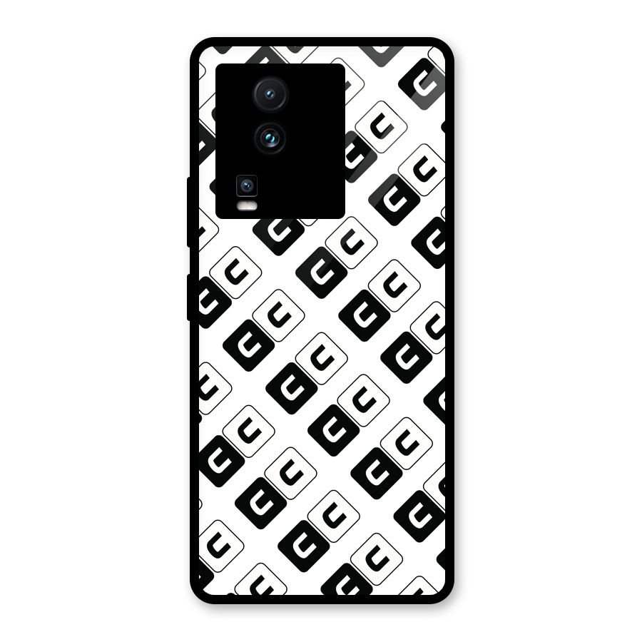 CoversCart Diagonal Banner Glass Back Case for Vivo iQOO Neo 7