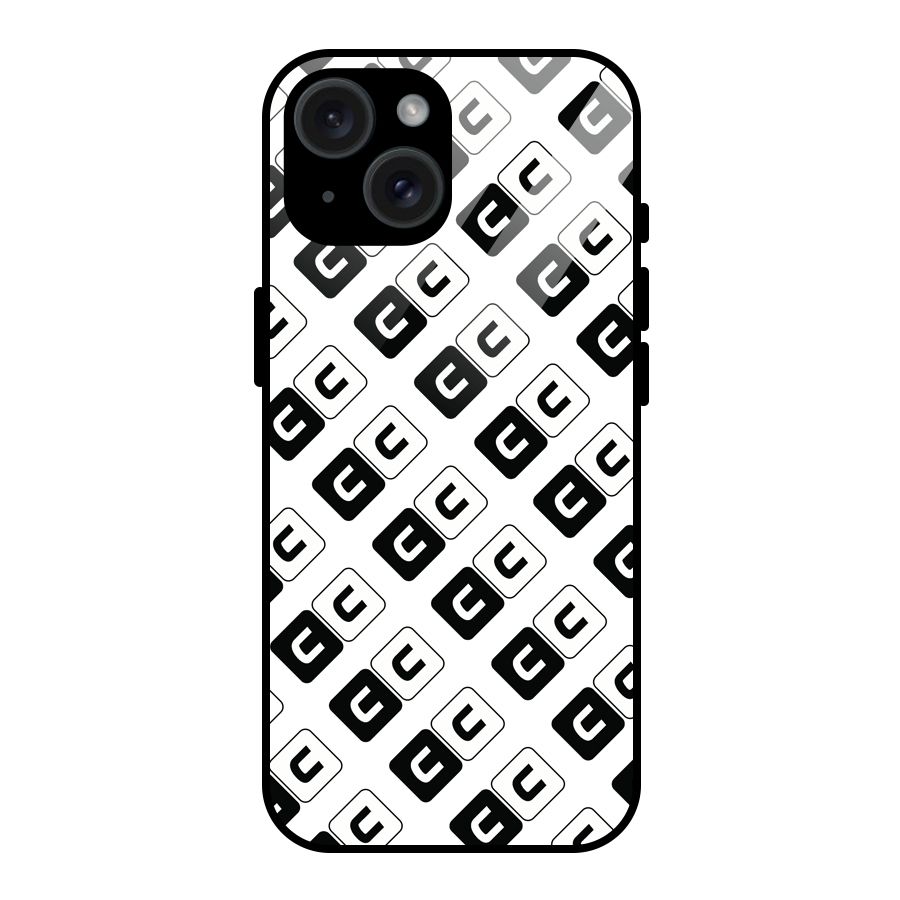 CoversCart Diagonal Banner Glass Back Case for iPhone 15