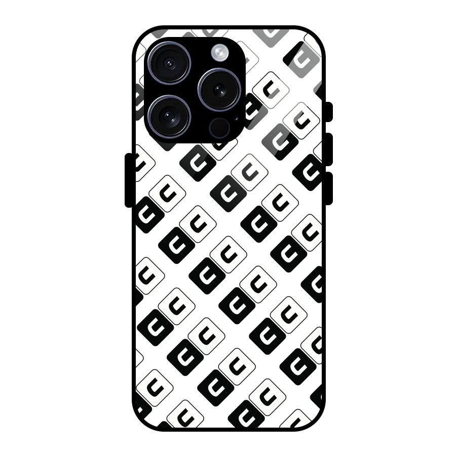 CoversCart Diagonal Banner Glass Back Case for iPhone 15 Pro