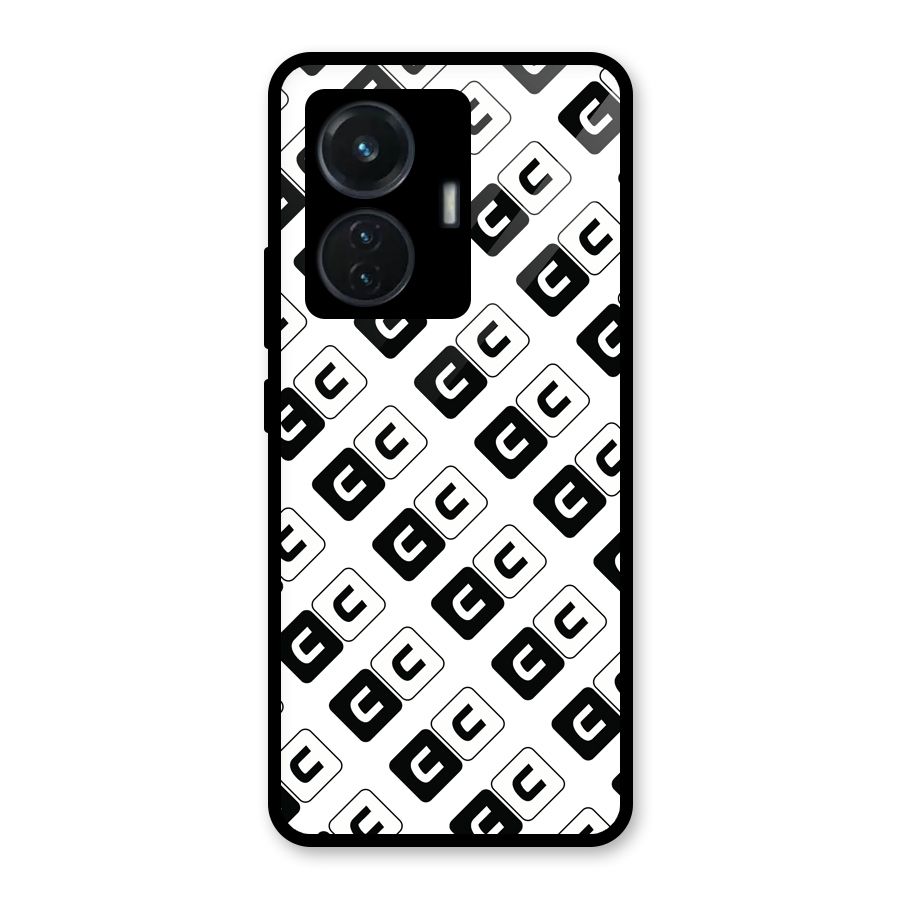 CoversCart Diagonal Banner Glass Back Case for iQOO Z6 44W