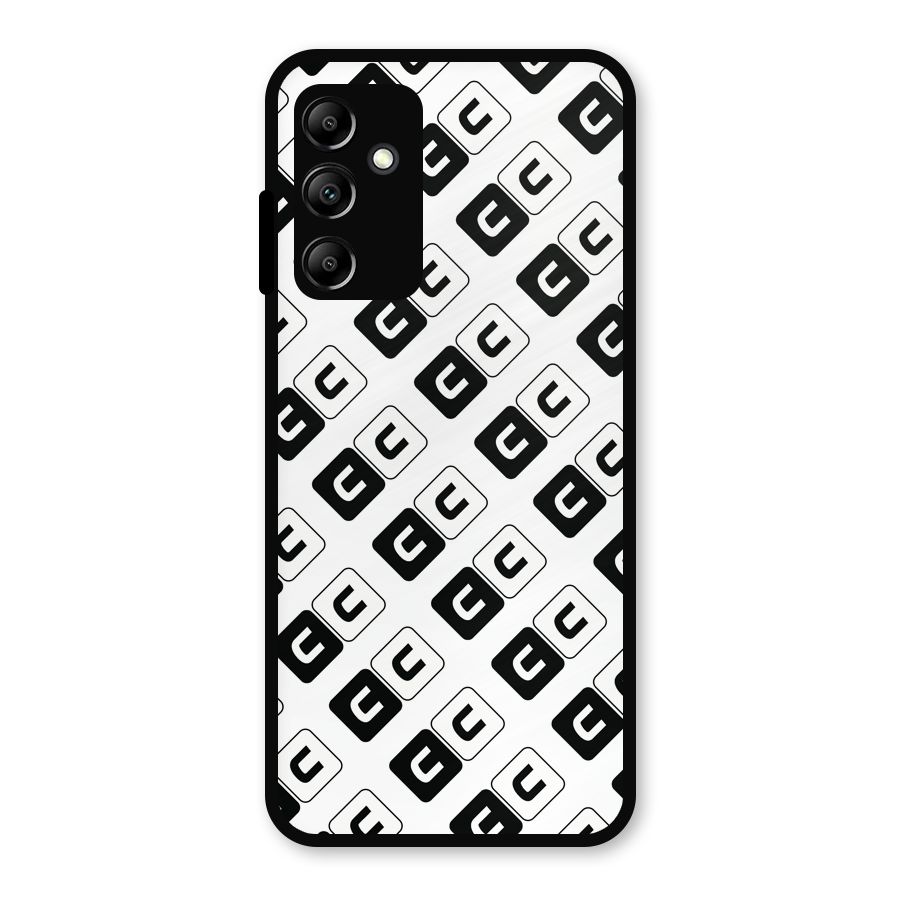 CoversCart Diagonal Banner Metal Back Case for Galaxy A14 5G