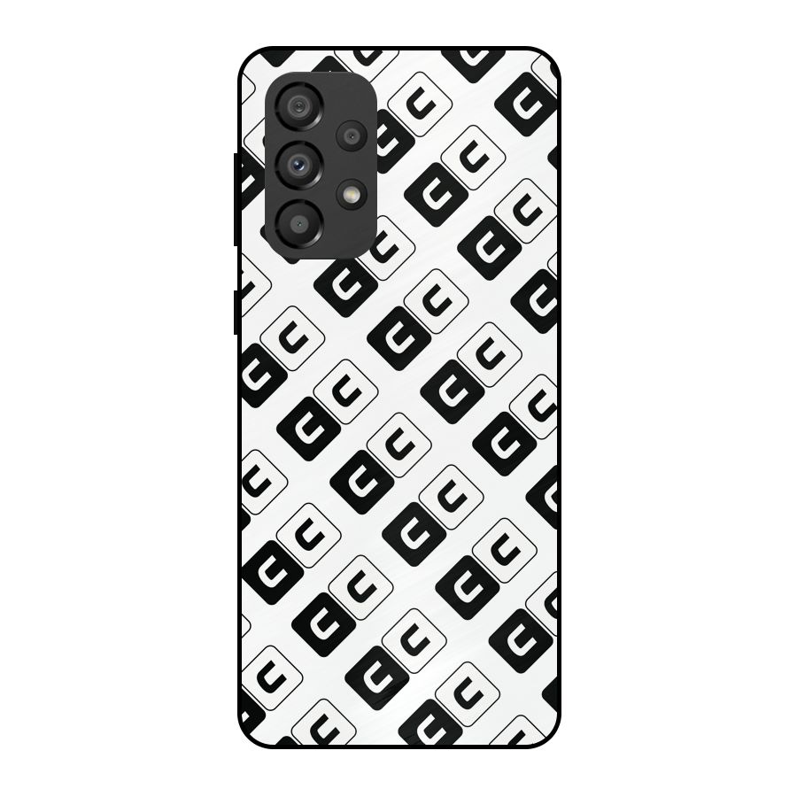 CoversCart Diagonal Banner Metal Back Case for Galaxy A33 5G