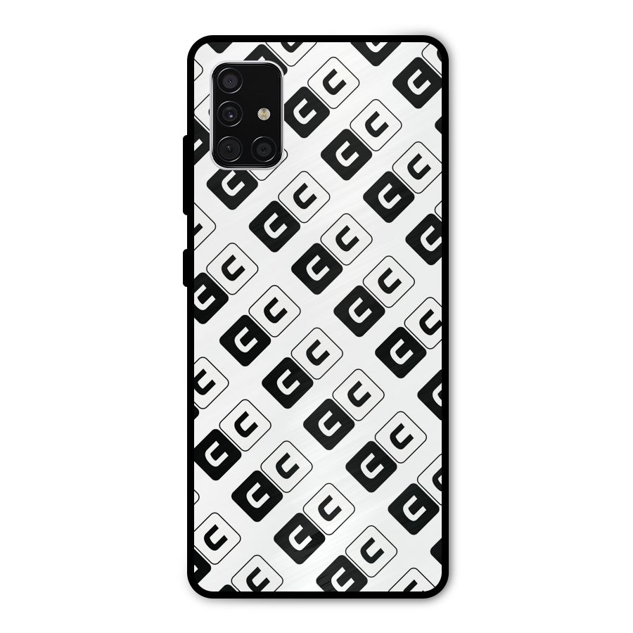 CoversCart Diagonal Banner Metal Back Case for Galaxy A51
