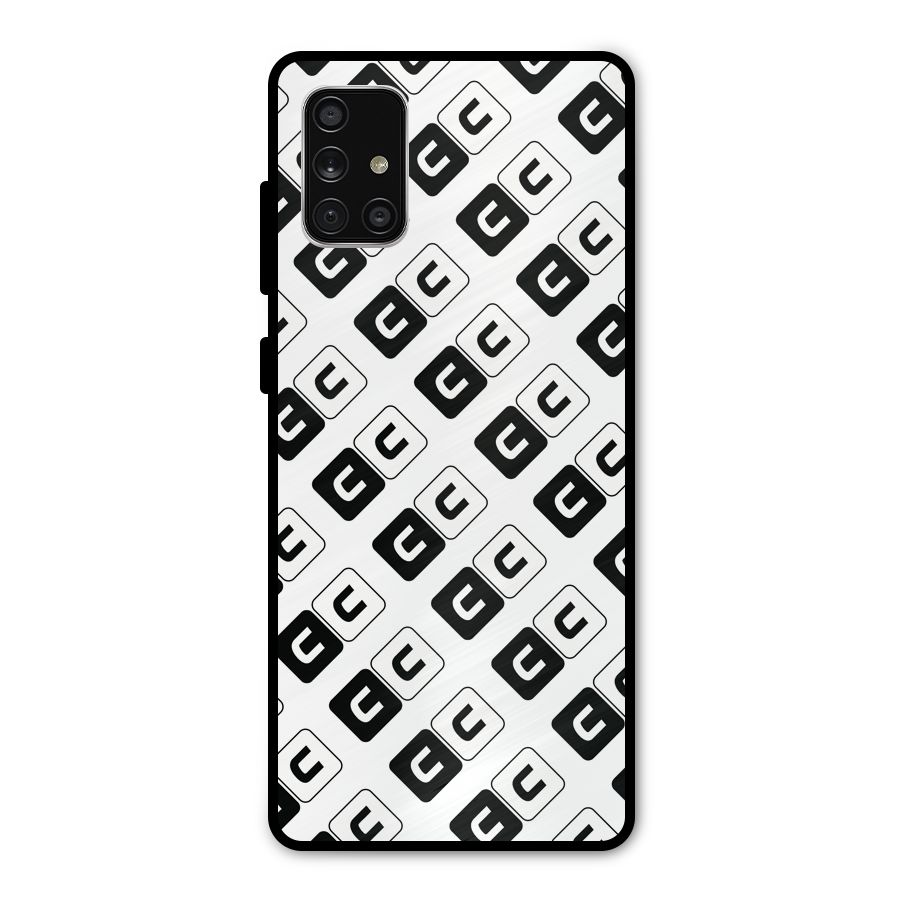 CoversCart Diagonal Banner Metal Back Case for Galaxy A71