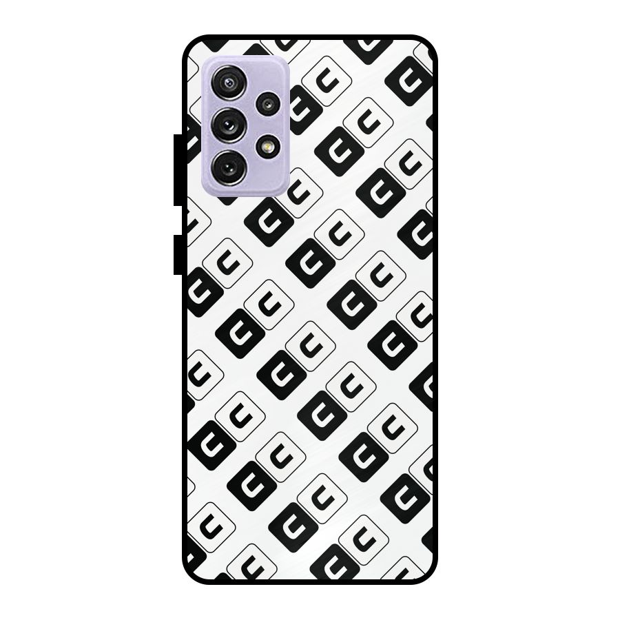 CoversCart Diagonal Banner Metal Back Case for Galaxy A72