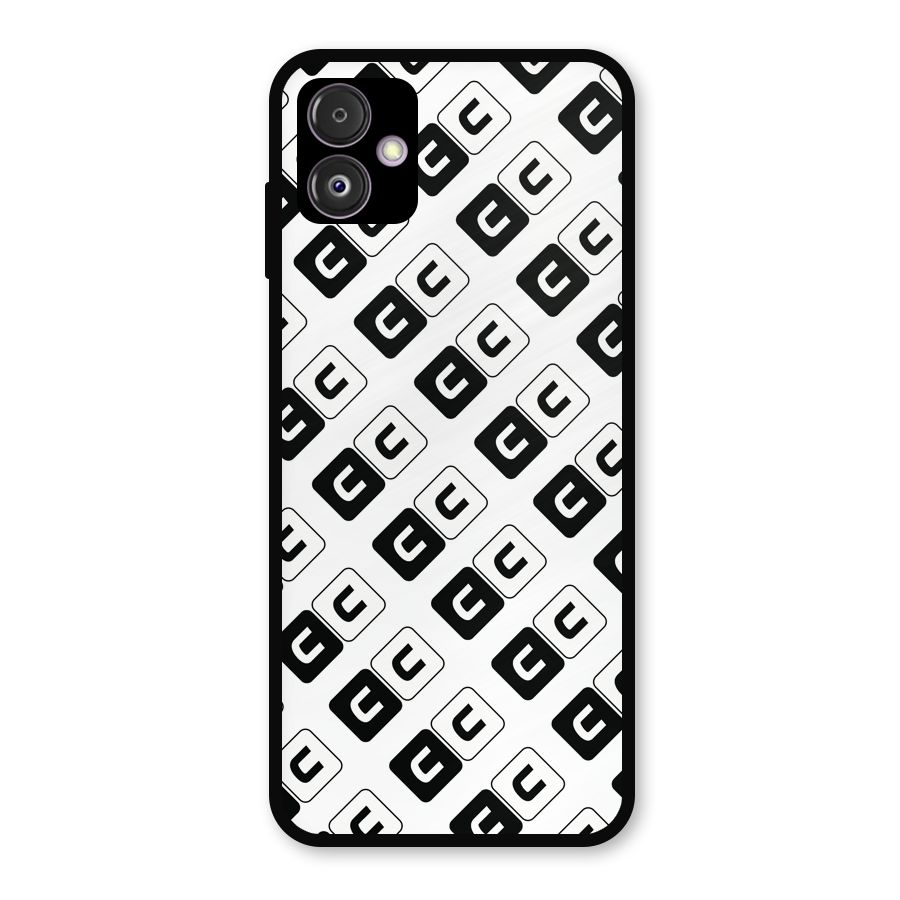 CoversCart Diagonal Banner Metal Back Case for Galaxy F14