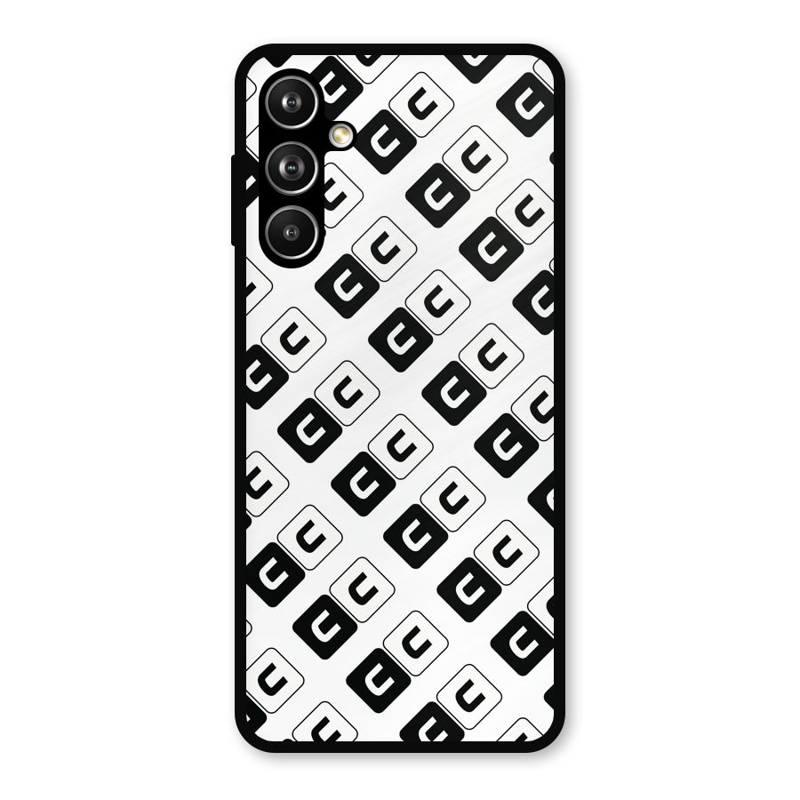 CoversCart Diagonal Banner Metal Back Case for Galaxy F54