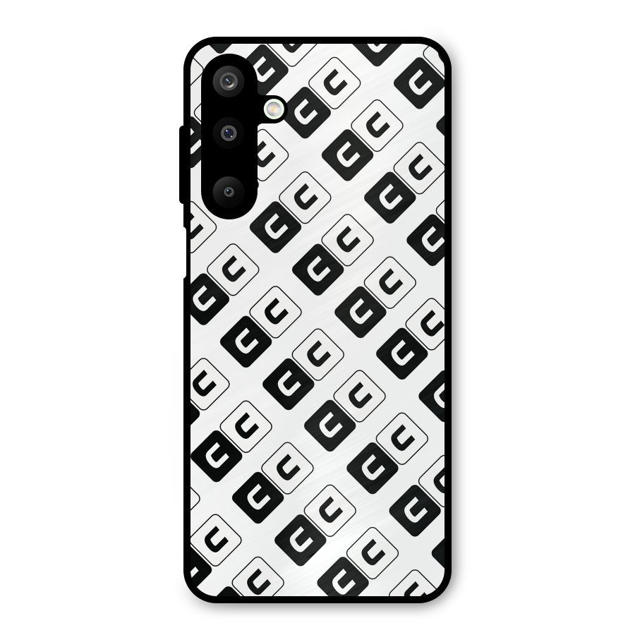 CoversCart Diagonal Banner Metal Back Case for Galaxy M16