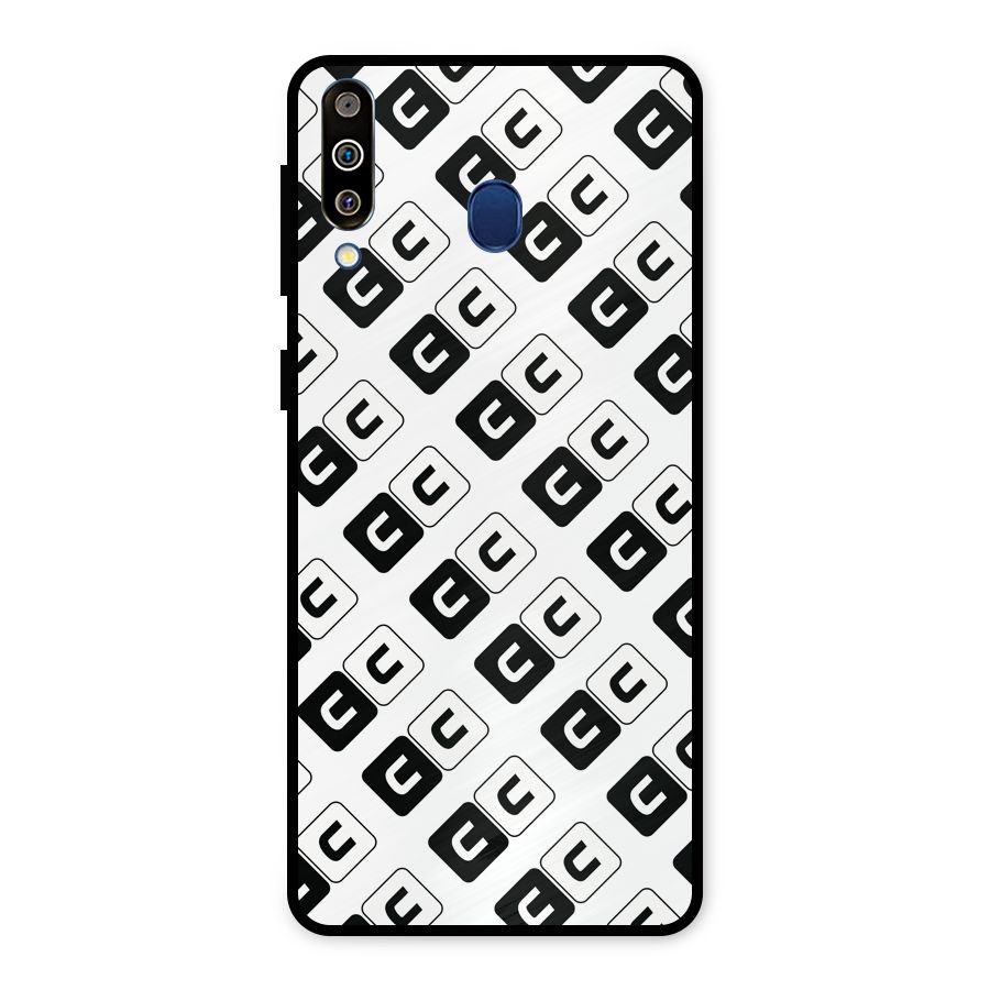 CoversCart Diagonal Banner Metal Back Case for Galaxy M30