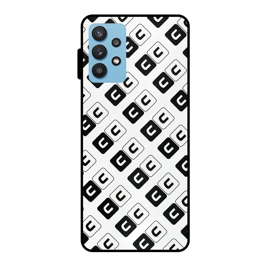 CoversCart Diagonal Banner Metal Back Case for Galaxy M32 5G