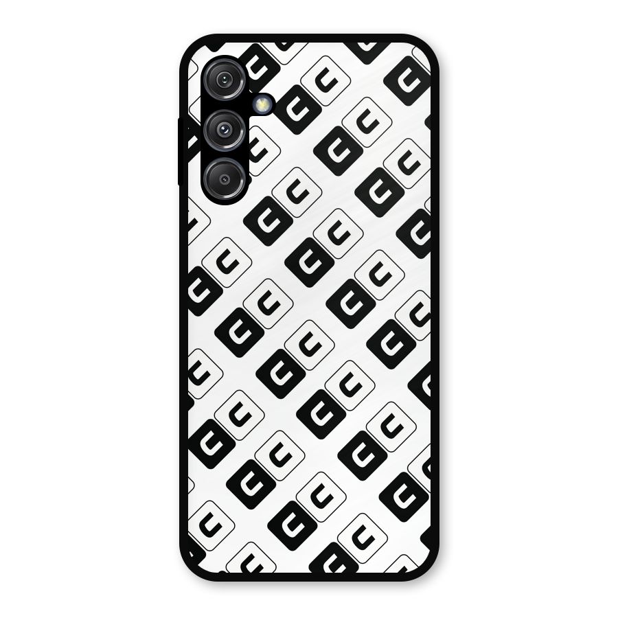 CoversCart Diagonal Banner Metal Back Case for Galaxy M34 5G