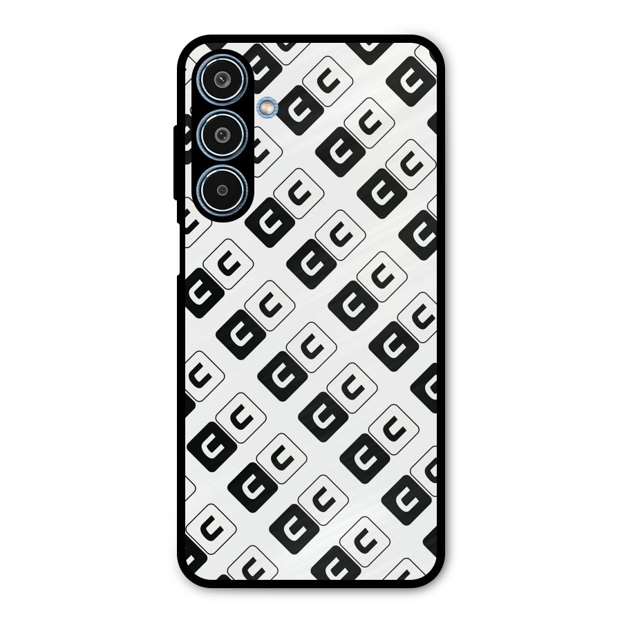 CoversCart Diagonal Banner Metal Back Case for Galaxy M35