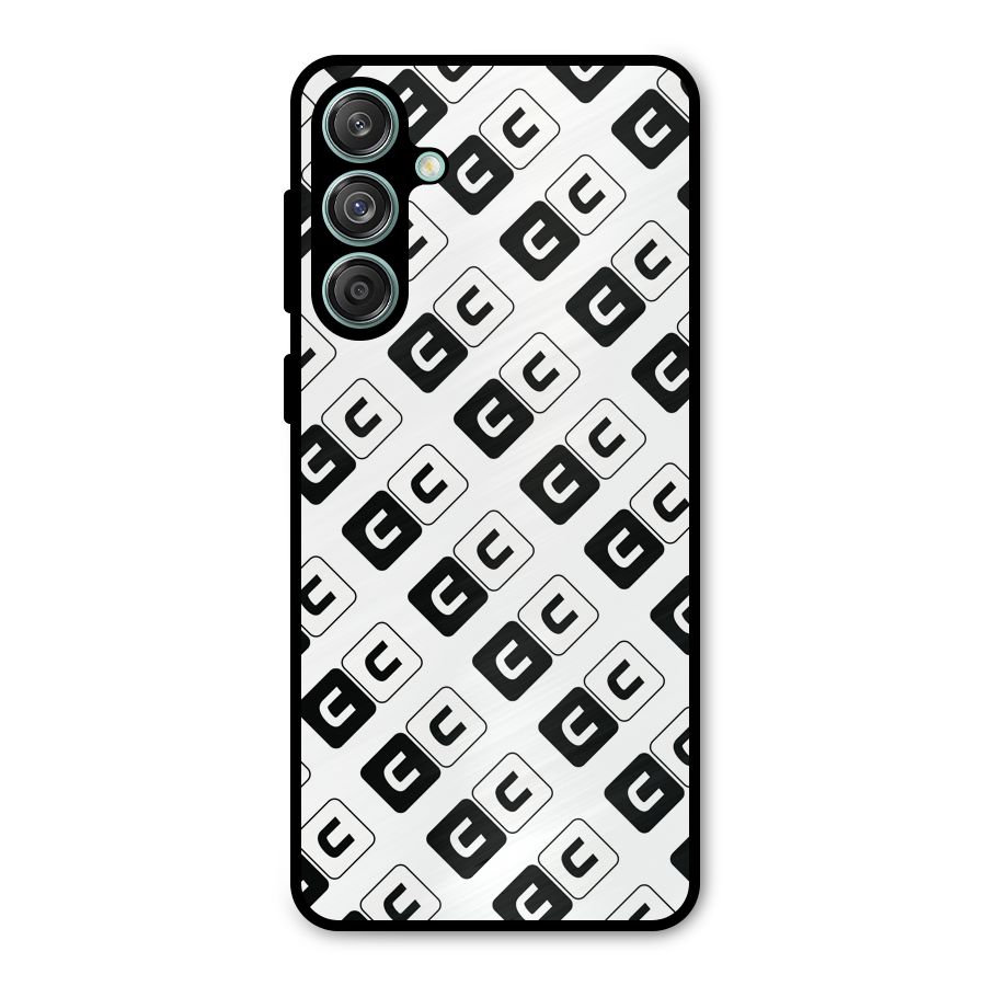 CoversCart Diagonal Banner Metal Back Case for Galaxy M55 5G