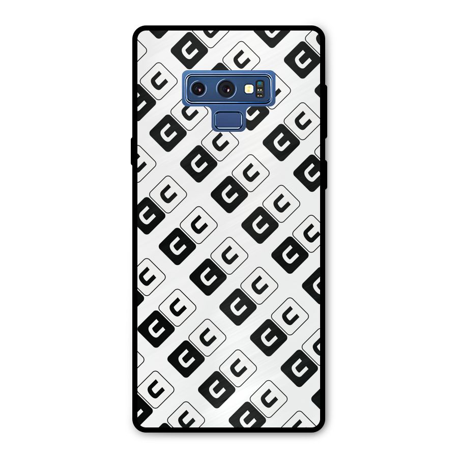 CoversCart Diagonal Banner Metal Back Case for Galaxy Note 9