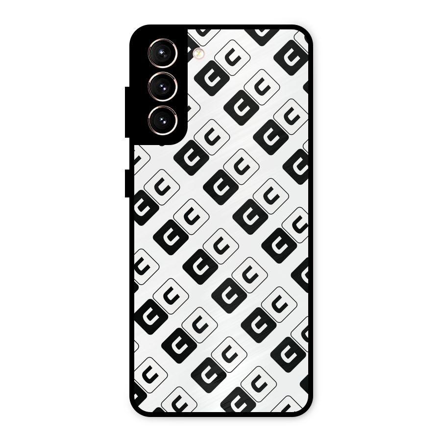 CoversCart Diagonal Banner Metal Back Case for Galaxy S21 5G
