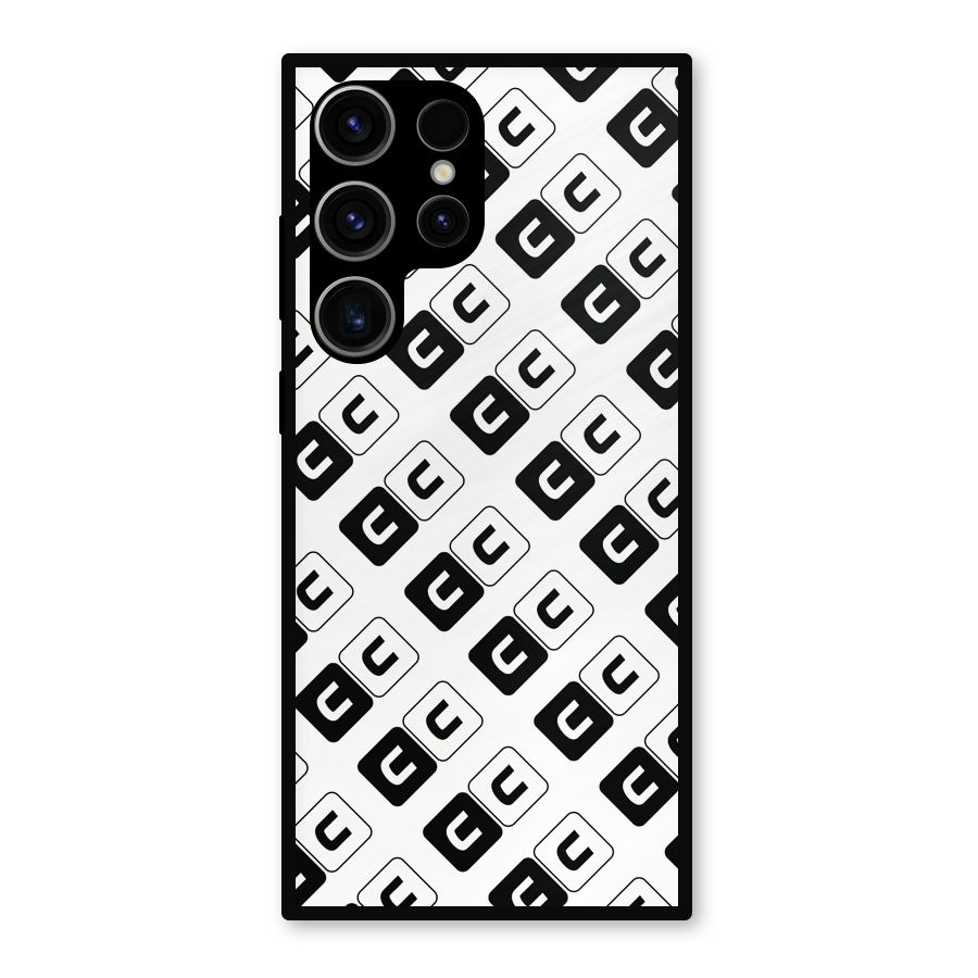 CoversCart Diagonal Banner Metal Back Case for Galaxy S23 Ultra