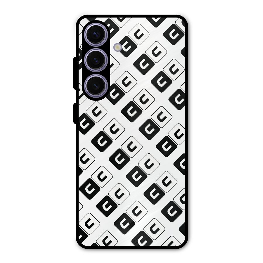 CoversCart Diagonal Banner Metal Back Case for Galaxy S24
