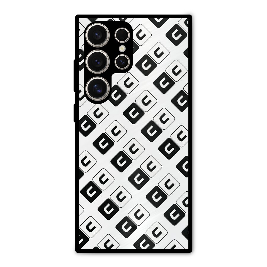 CoversCart Diagonal Banner Metal Back Case for Galaxy S24 Ultra