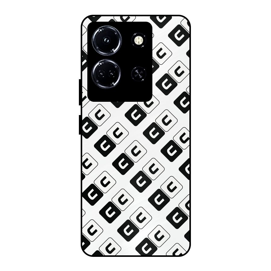 CoversCart Diagonal Banner Metal Back Case for Infinix Note 30 5G