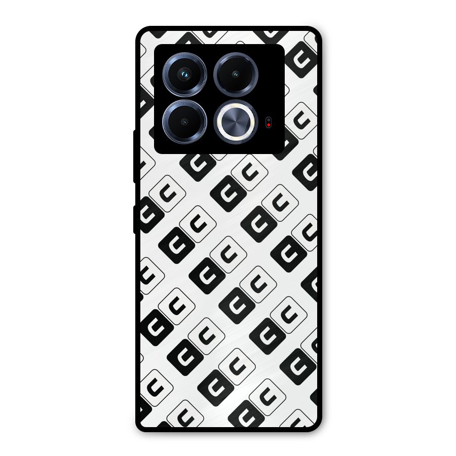 CoversCart Diagonal Banner Metal Back Case for Infinix Note 40 5G