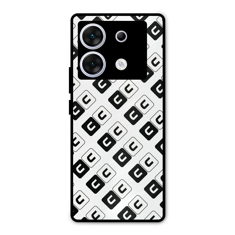 CoversCart Diagonal Banner Metal Back Case for Infinix Zero 30 5G