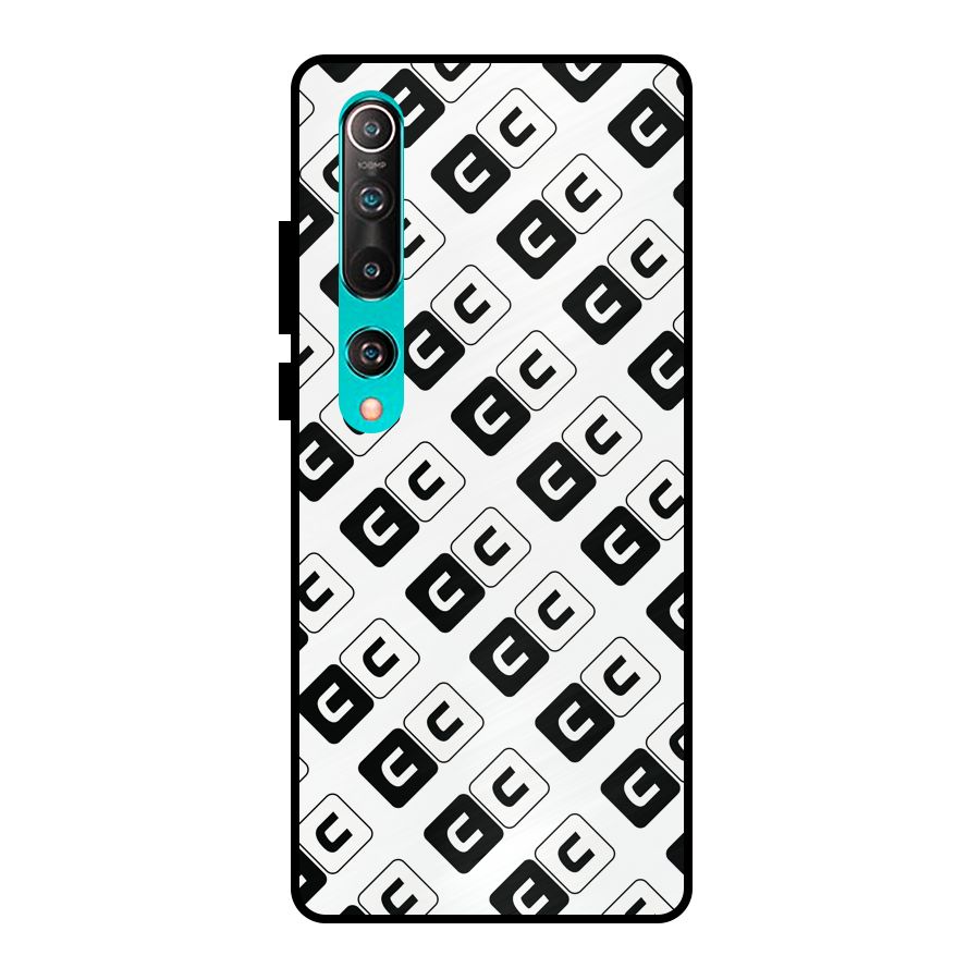 CoversCart Diagonal Banner Metal Back Case for Mi 10