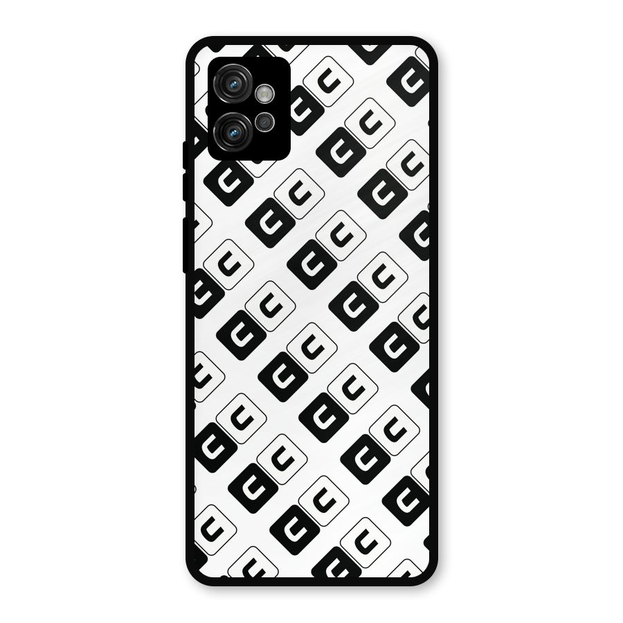 CoversCart Diagonal Banner Metal Back Case for Moto G32