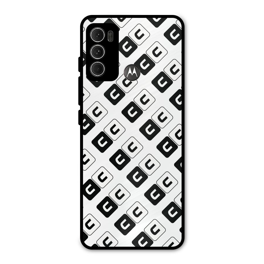 CoversCart Diagonal Banner Metal Back Case for Moto G60