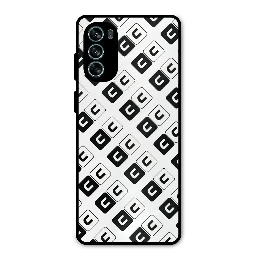 CoversCart Diagonal Banner Metal Back Case for Moto G62