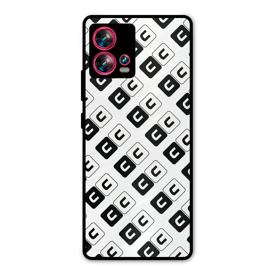 CoversCart Diagonal Banner Metal Back Case for Motorola Edge 30 Fusion