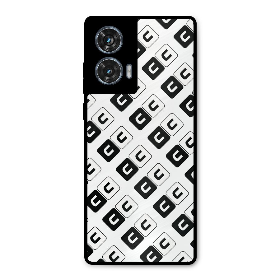 CoversCart Diagonal Banner Metal Back Case for Motorola Edge 50 Fusion