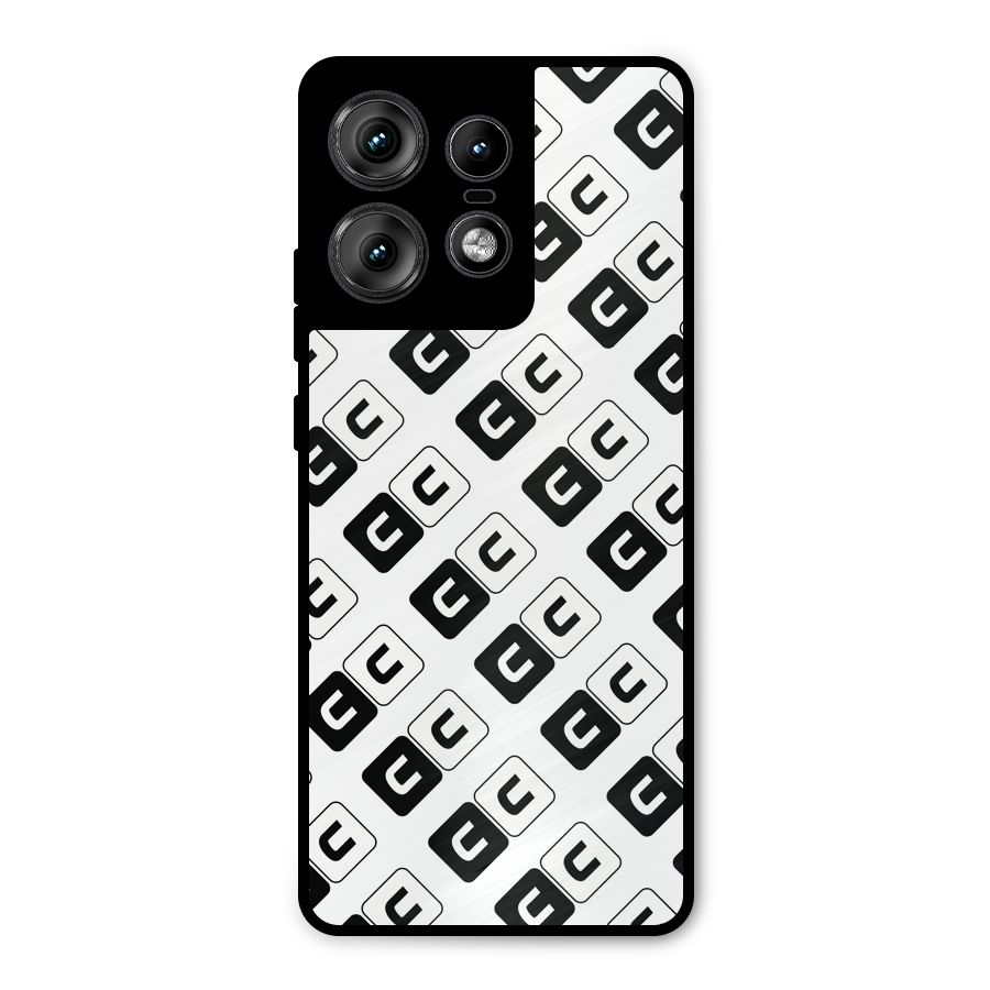 CoversCart Diagonal Banner Metal Back Case for Motorola Edge 50 Pro