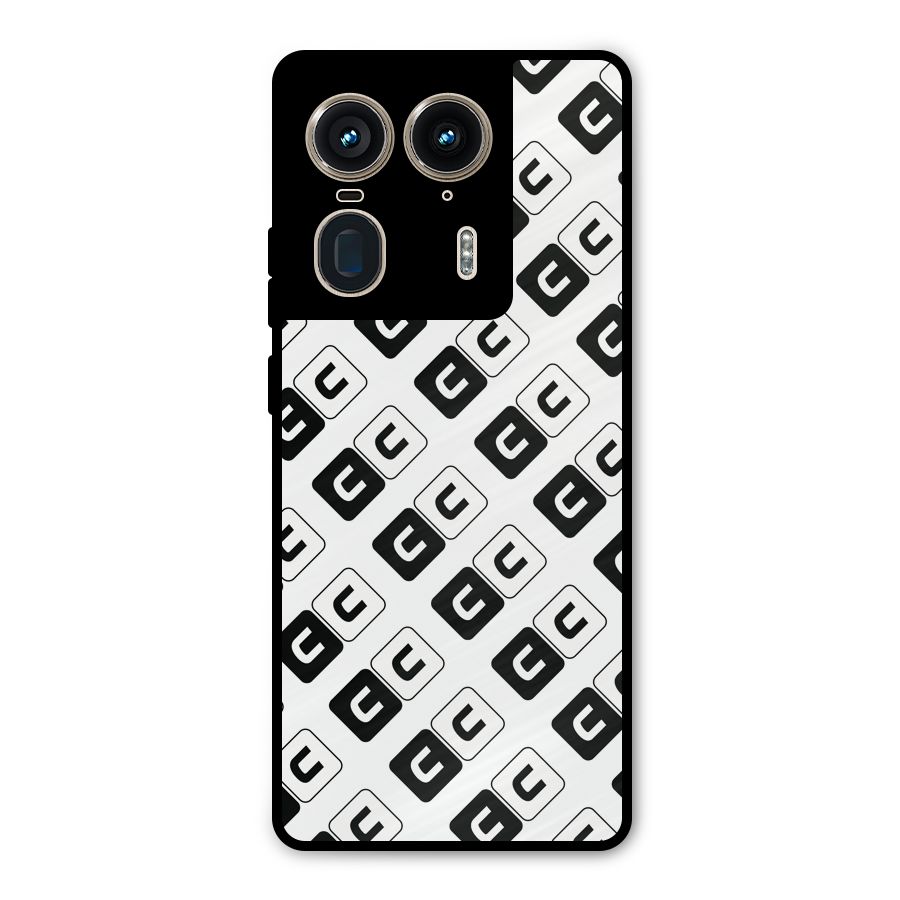 CoversCart Diagonal Banner Metal Back Case for Motorola Edge 50 Ultra