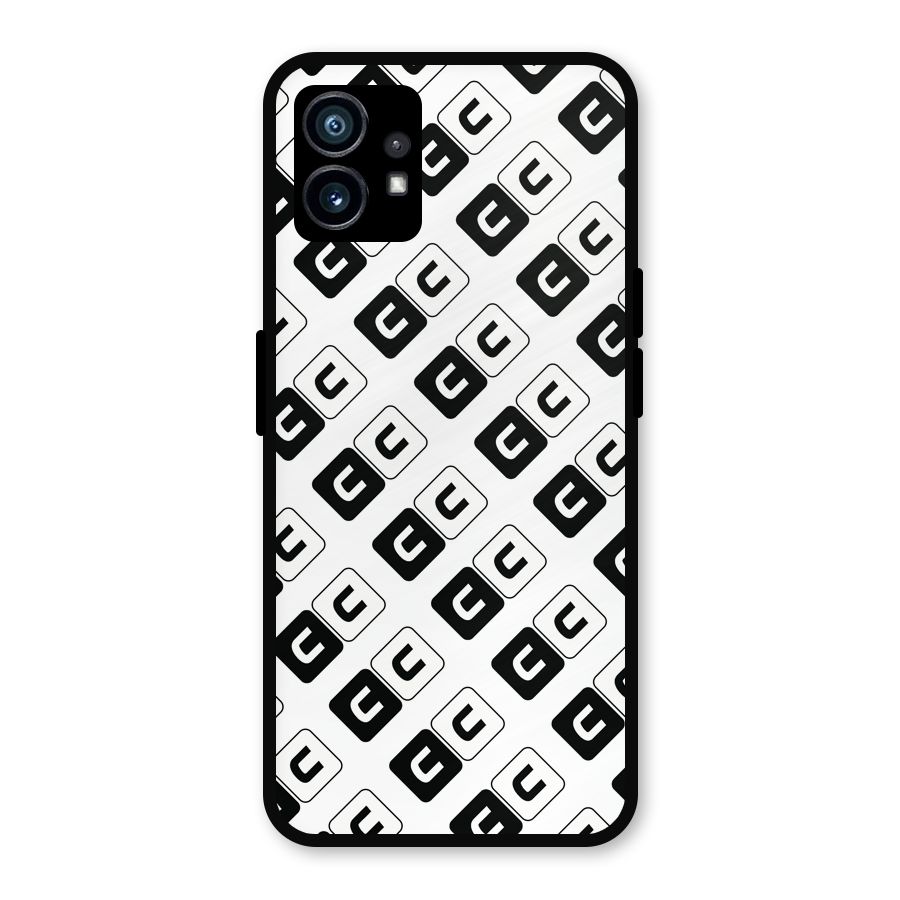 CoversCart Diagonal Banner Metal Back Case for Nothing Phone 1