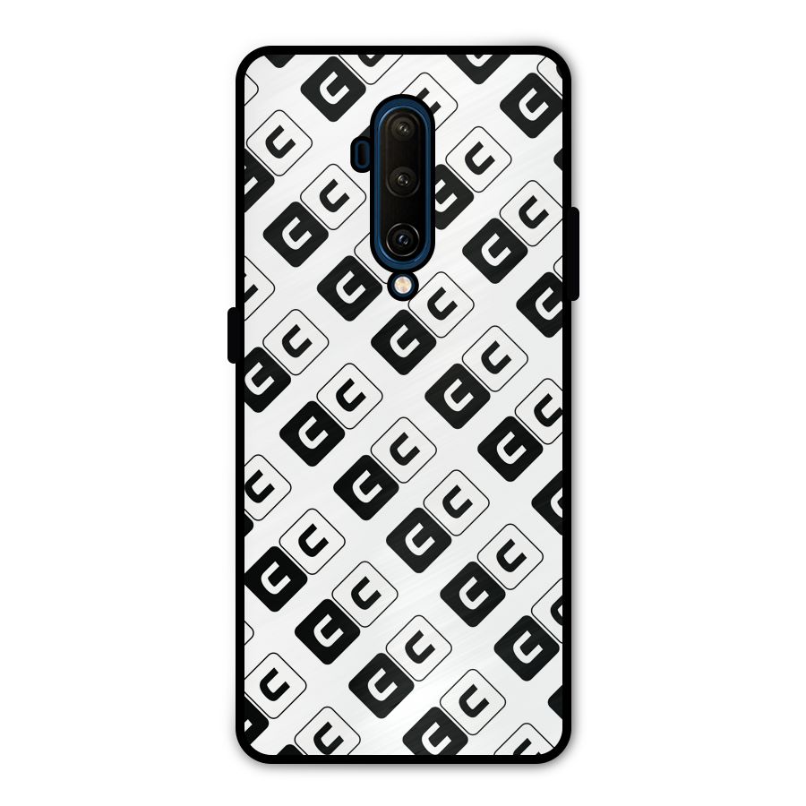 CoversCart Diagonal Banner Metal Back Case for OnePlus 7T Pro