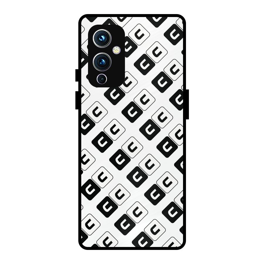 CoversCart Diagonal Banner Metal Back Case for OnePlus 9