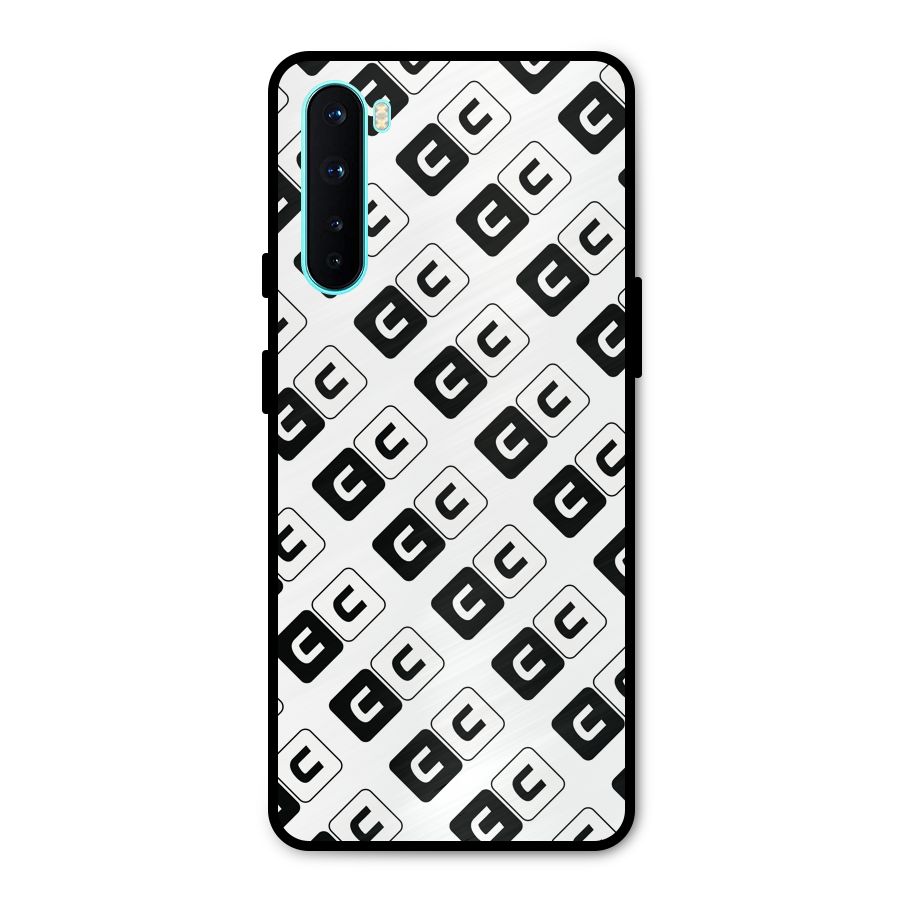 CoversCart Diagonal Banner Metal Back Case for OnePlus Nord