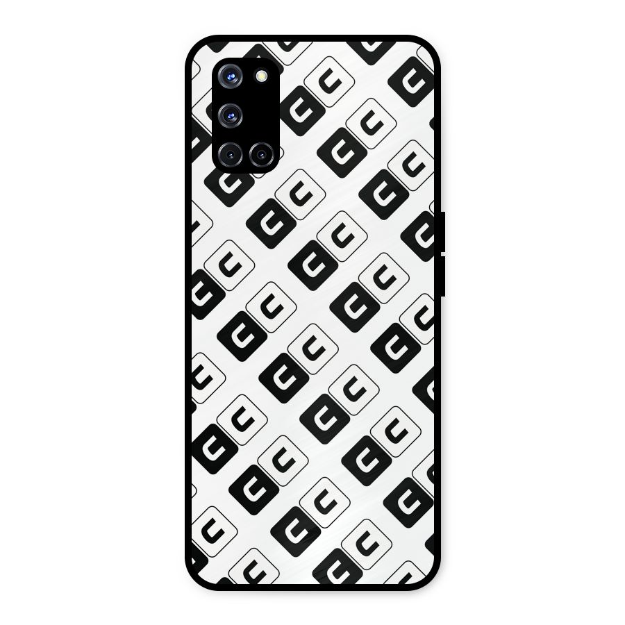 CoversCart Diagonal Banner Metal Back Case for Oppo A52