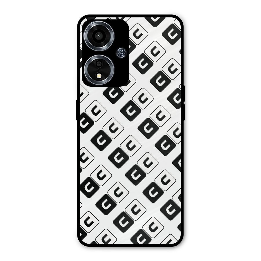CoversCart Diagonal Banner Metal Back Case for Oppo A59